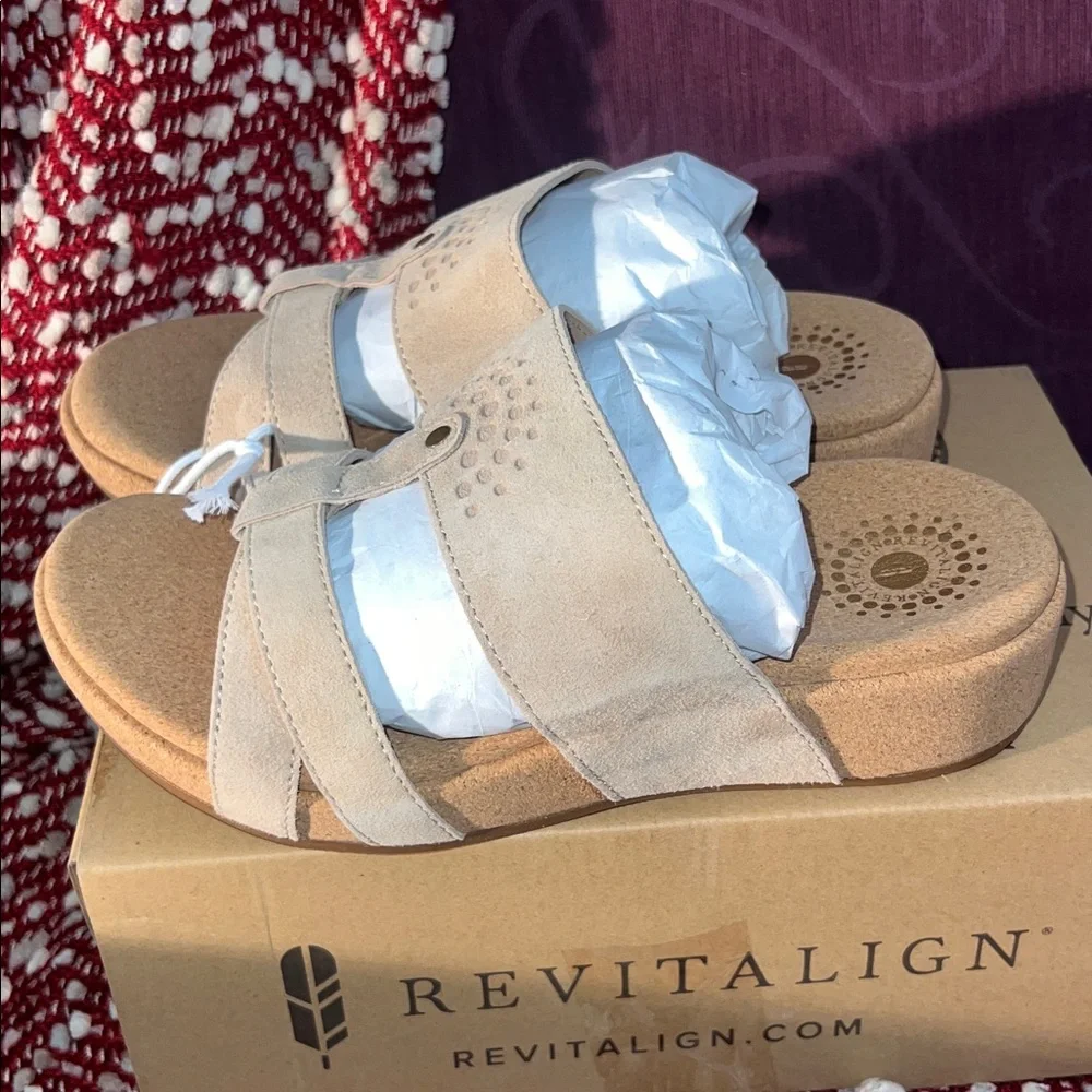 NIB REVITALIGN Women's Andover Wedge Sandal by Waco Shoe Co. W 7.5 - Picture 2 of 10